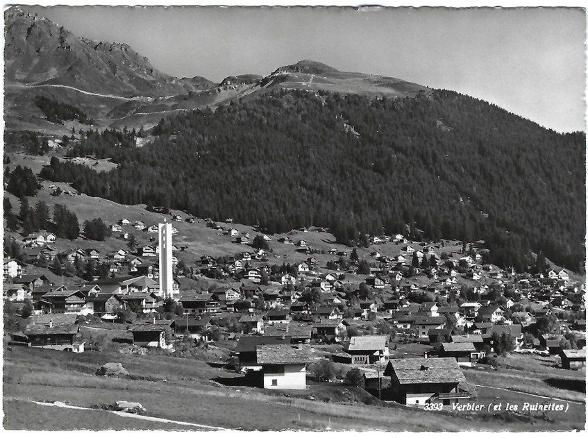 Cartoline postali: AK Verbier et les Ruinettes - 1966 – Usato da Rheinfelden venduto da wil_m7gh