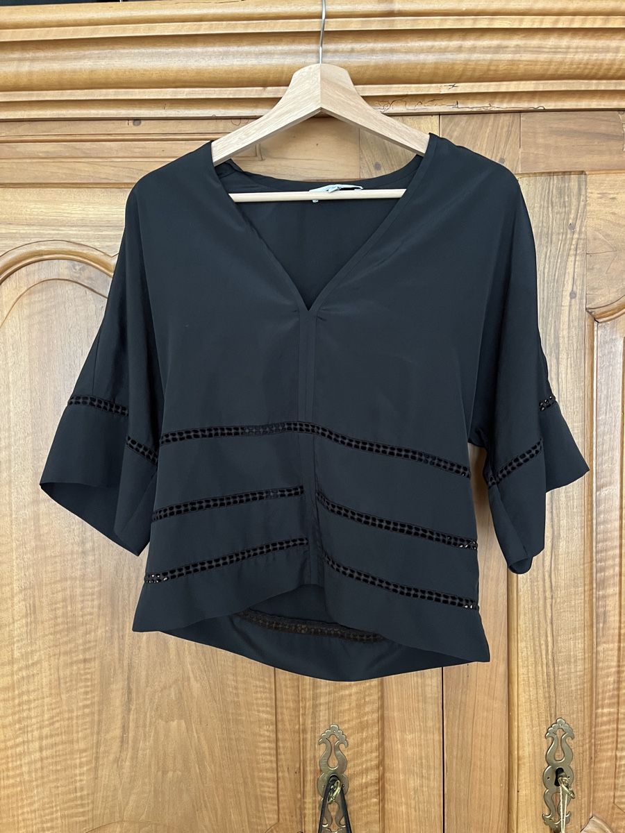 Iro Blusen: IRO Bluse schwarz Gr. 38 – Gebraucht aus Rotkreuz von zisii