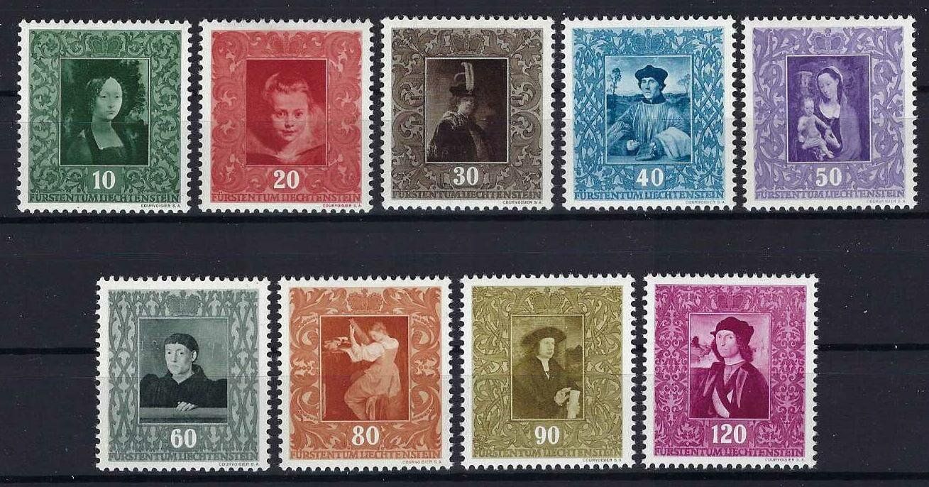 Tutti i francobolli: Lichtenstein Serie 1949 postfrisch – Usato da Hitzkirch venduto da walti1959