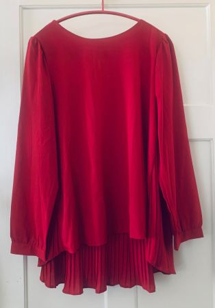 Festliche Bluse, Weinrot, NEU 40/42