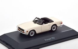 Triumph TR6 Roadster 1968-1976 weiss / schwarz      1:43