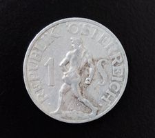 1 Schilling Münze Österreich 1947