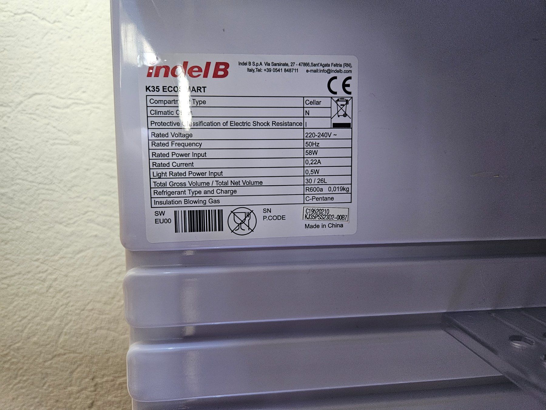 Frigoriferi: Indel B  K35  Minibar – Usato da Forch venduto da dpg208 2