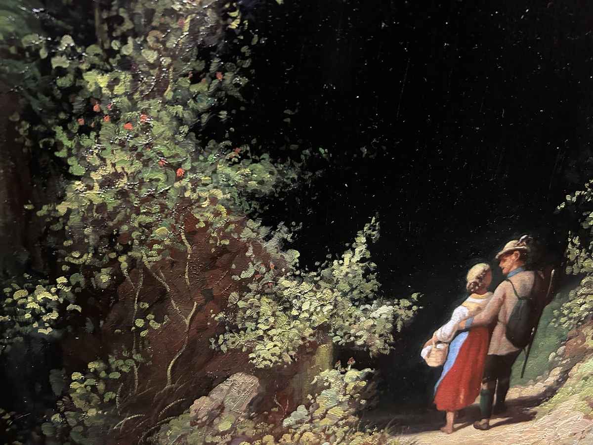 Dipinti: Romantisches Ölgemälde: Carl Spitzweg (Öl-Kunstdruck) – Usato da Glarus venduto da KunstWerkEr-LS87 4