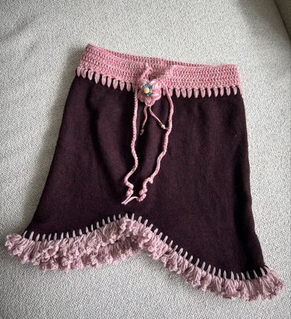 Vintage handmade wool skirt size Xs