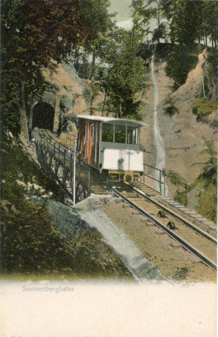 Cartoline postali: Sonnenberg   LU  -   Zahnradbahn     ca. 1900 – Usato da Brig venduto da Valcards54