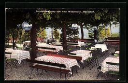 Männedorf, Restaurantsgarten vom Hotel 