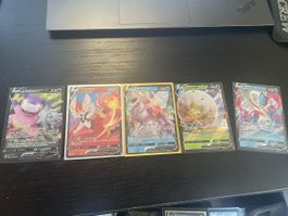 5 Pokemon V Karten Lahmus Liberlo Palkia Set Zustand gut