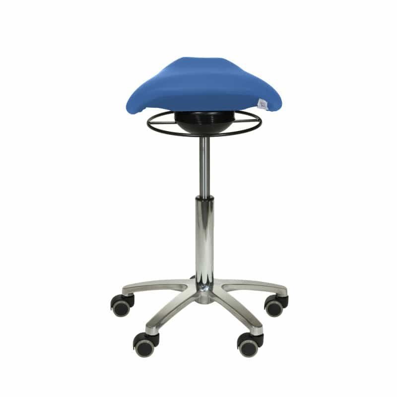 Sgabelli: Sattelsitz-Hocker BLAU mit Schwing-Mechanismus – Nuovo e nell'imballaggio originale da Schaffhausen venduto da Praxis-Nova 3