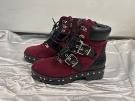 Stiefeletten weinrot Gr 36 Neu