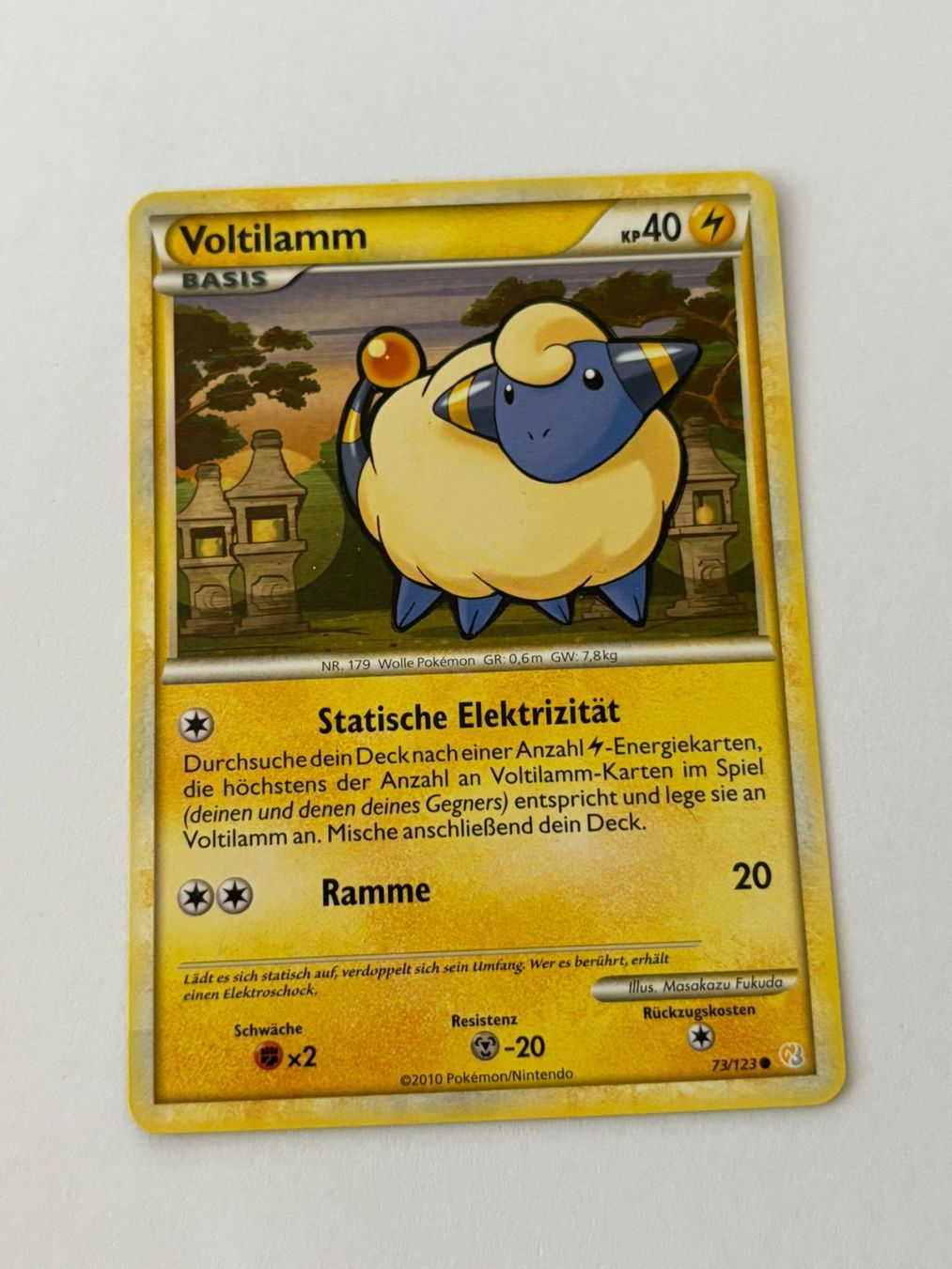 Pokémon Carte collezionabili: Pokemon-Karte Voltilamm 73/123 – Usato da Herisau venduto da Seyashop1