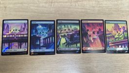 MTG Teenage Ninja Turtles Full Art Mana - Rooftop Scene FOIL