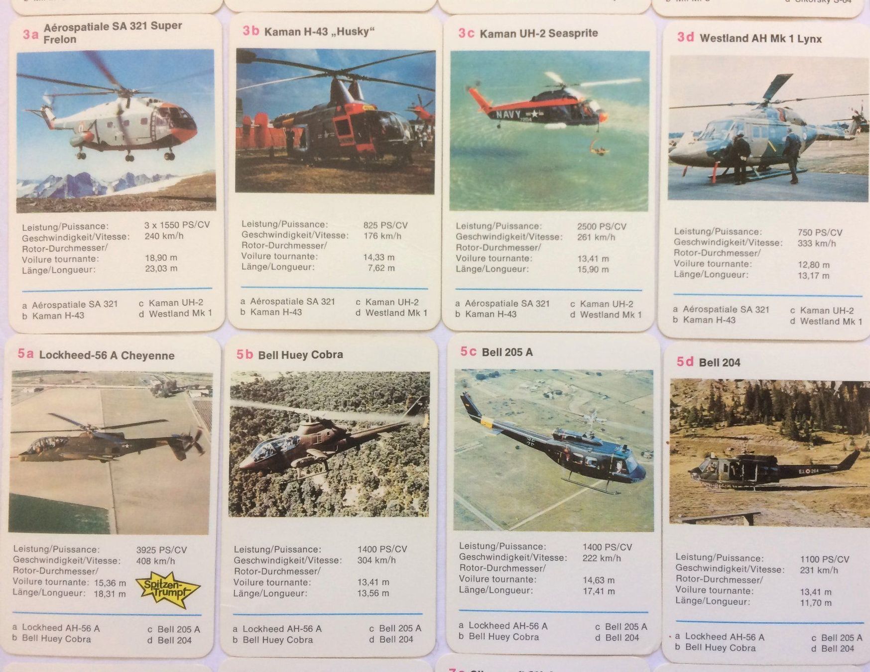 Jeux: Quartett - HUBSCHRAUBER – D'occasion à Schaffhausen par durruti 3