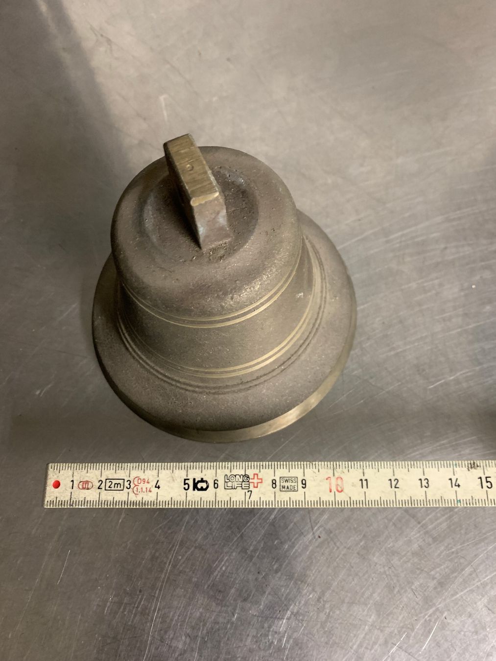 Campanacci mucche: Messing Glocke, Hausglocke  Schiffsglocke – Usato da Rickenbach SZ venduto da Frickler 1