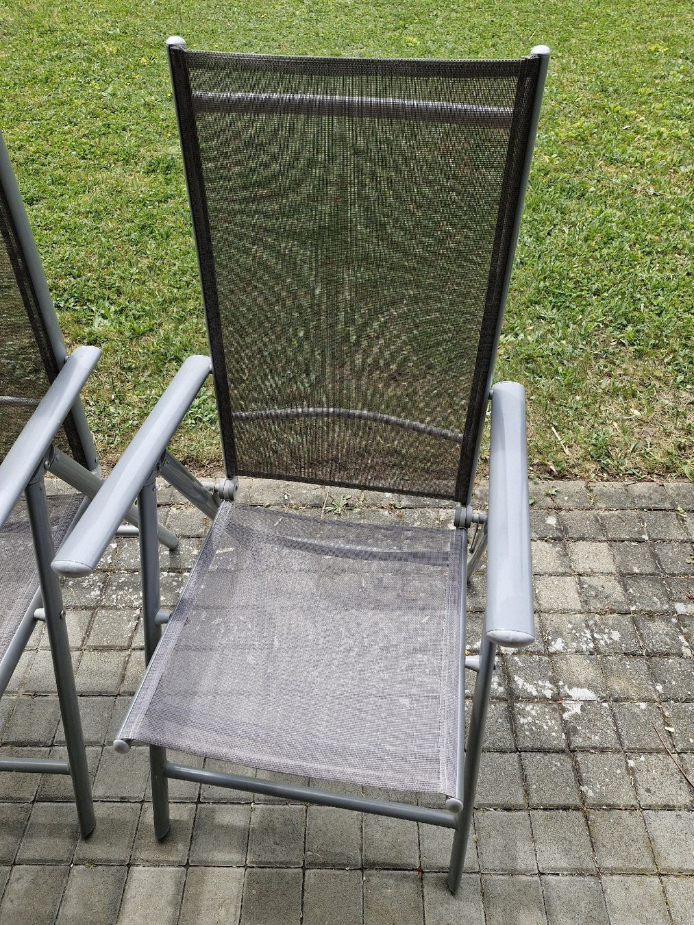 Sedie: 4 Gartenstühle, Alugestell, gebraucht – Usato da Frauenfeld venduto da Kasico 4