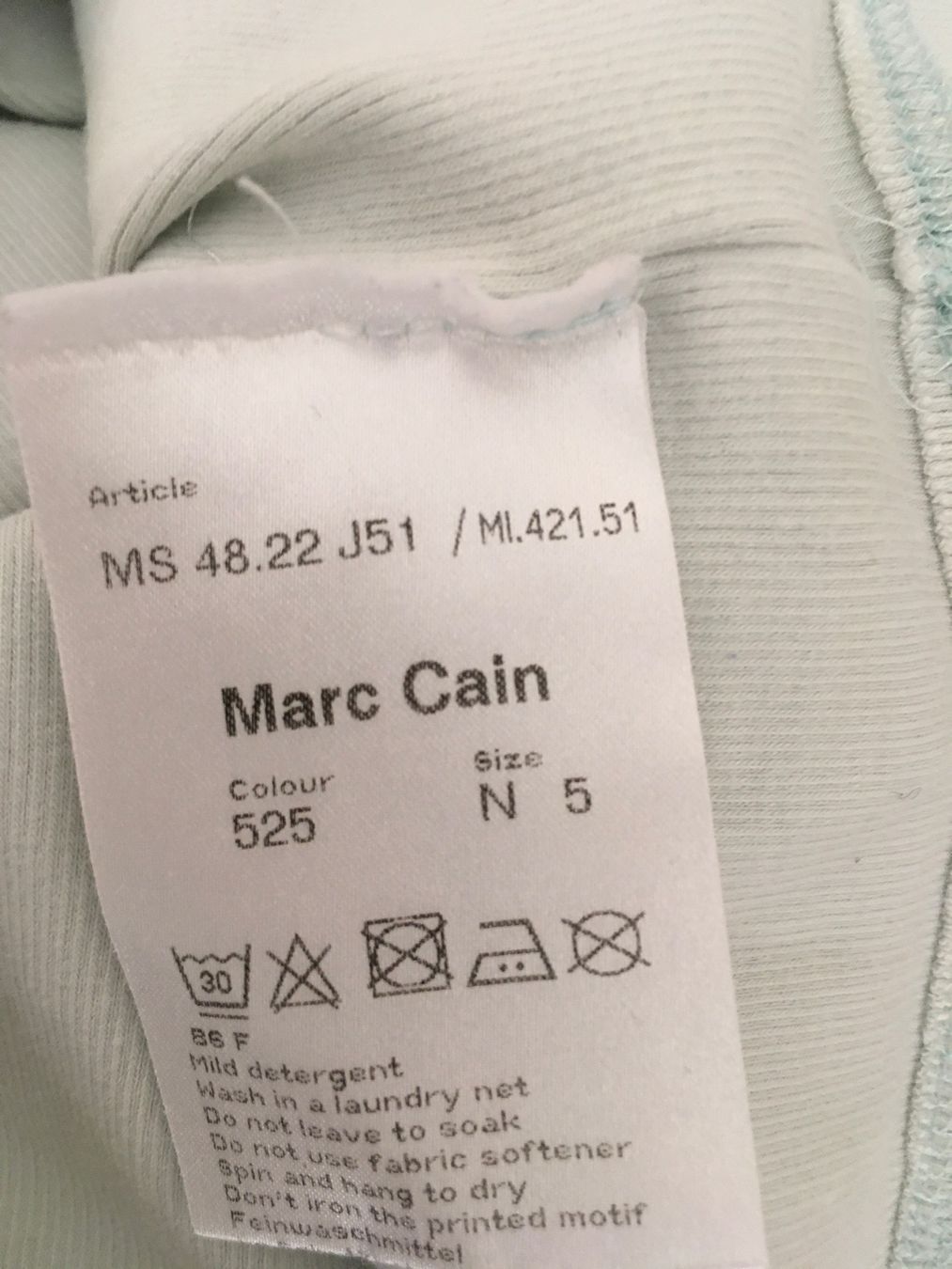 Marc Cain T-shirt: Marc Cain T-Shirt N5 hellblau – Usato da Zug venduto da smile060 6