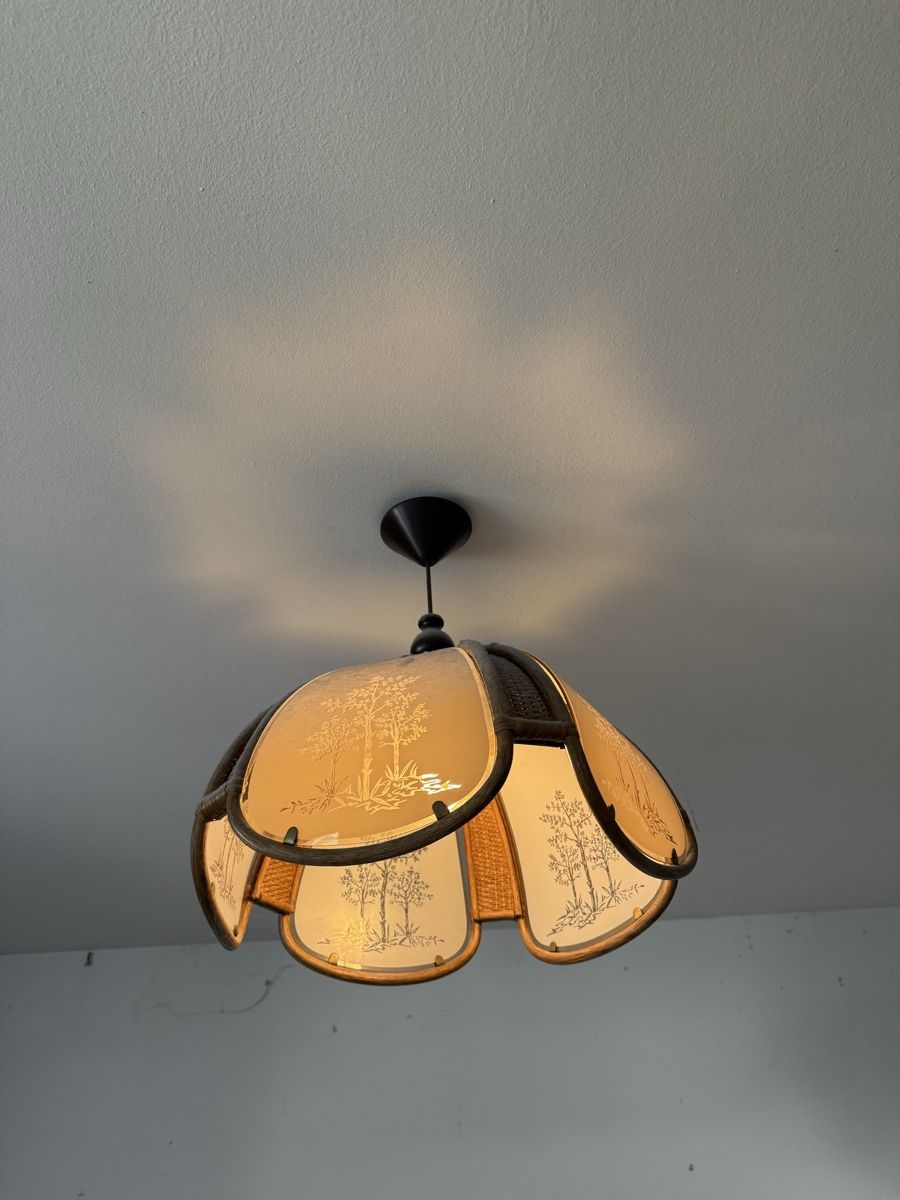 Lampadari & plafoniere: Rustikale Deckenlampe mit Waldmotiv - Gemütliches Licht – Usato da Zürich venduto da chi_xhq5 1