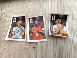 3 Panini coca cola  Sticker Kimmich, Davies, Gvardiol