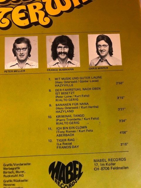 Dischi in vinile: Hazy Osterwald Jetset – Usato da Aarwangen venduto da Jukebox3 4