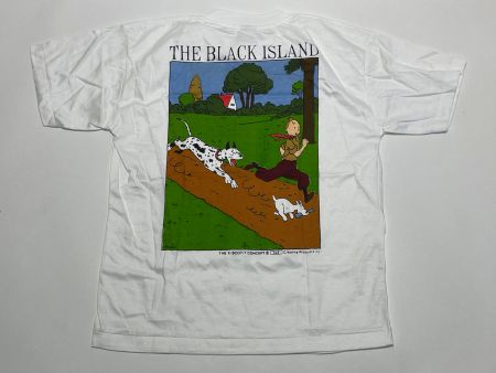 Vintage 90s T-Shirt Tintin Double Print New Sz XS