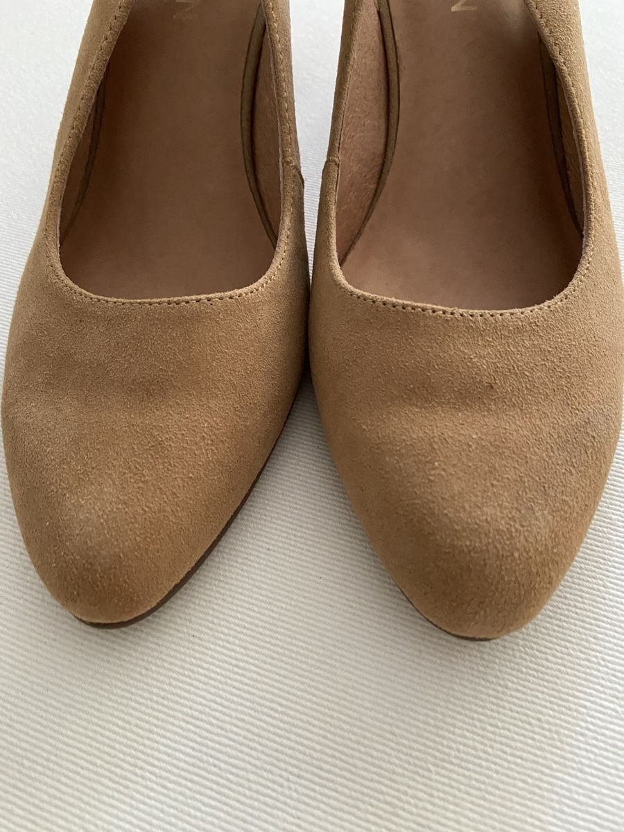 Damenschuhe: Wildleder Slingback-Pumps, 37, 8 cm Absatz – Neu (gemäss Beschreibung) aus Pratteln von Arthband 3