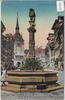 Bern - Dudelsackpfeiffer-Brunnen - Litho