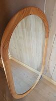 Ovaler Spiegel Holzrahmen guter Zustand 60 x 100