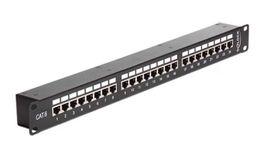 Patchpanel 24 Port, Cat.6 STP 19"-Rack Kupplung