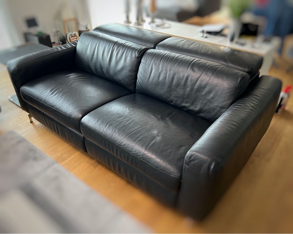 Zu Verschenken! Couchgarnitur 2 + 2.5 Long-life Leder (Gebraucht) in Luzern für CHF 2 – nur Abholung auf Ricardo kaufen