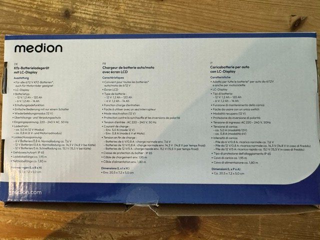 Caricatori & Batterie: Batterieladegerät mit 6/12V Medion neu – Nuovo e nell'imballaggio originale da Ermenswil venduto da franzeibu 2
