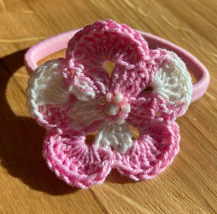 Haargummi-Set Mit Gepunkteten Blumen & Hasenohren – Niedliche Accessoires Für Pferdeschwanz & Frisuren