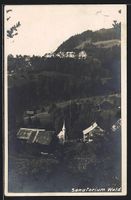 AK Wald, Blick auf das Sanatorium, 1921