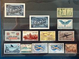 Pro Aero, div. Marken, gestempelt und postfrisch