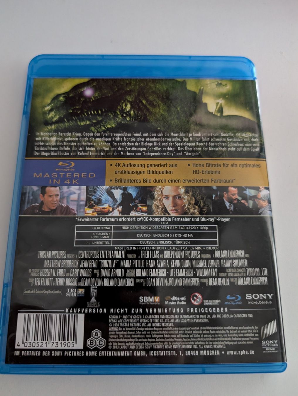 Tutti i DVDs: Godzilla 4K Mastered - Blu Ray DVD – Usato da Hünenberg See venduto da SpecialEditionGaming 1