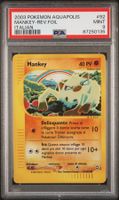PSA 9 Mankey Reverse Holo Aquapolis 92/147 Italian