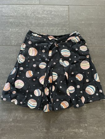 SeeByChloe 36 Skirt, Black, Planets Print