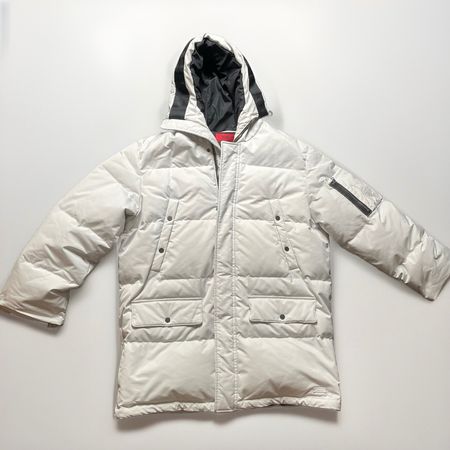 Weisse HUGO Designer Daunen Winterjacke - Limited edition