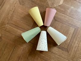 50er Jahre Lampenschirm Tütenlampe VERSAND 9.-