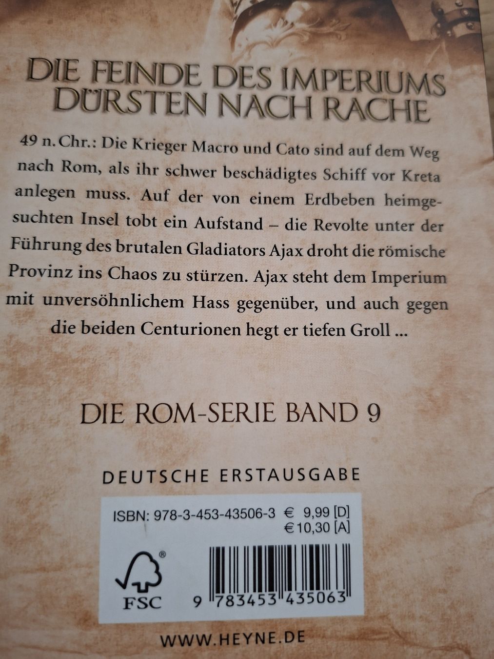 Bücher: Simon Scarrow. Gladiator. Taschenbuch. Rom Serie Nr.9 – Gebraucht aus Grindelwald von carro5 1