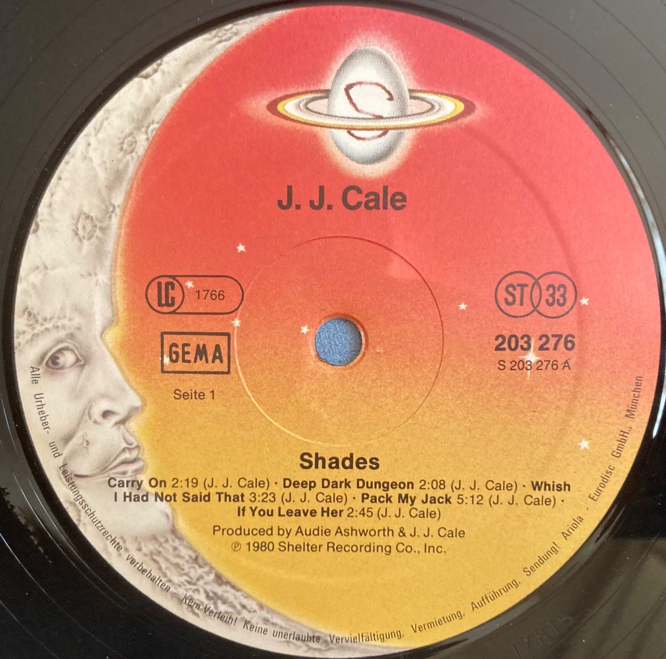 Schallplatten: J.J. CALE - SHADES – Gebraucht aus Poliez-Pittet von Newtown-Records 2