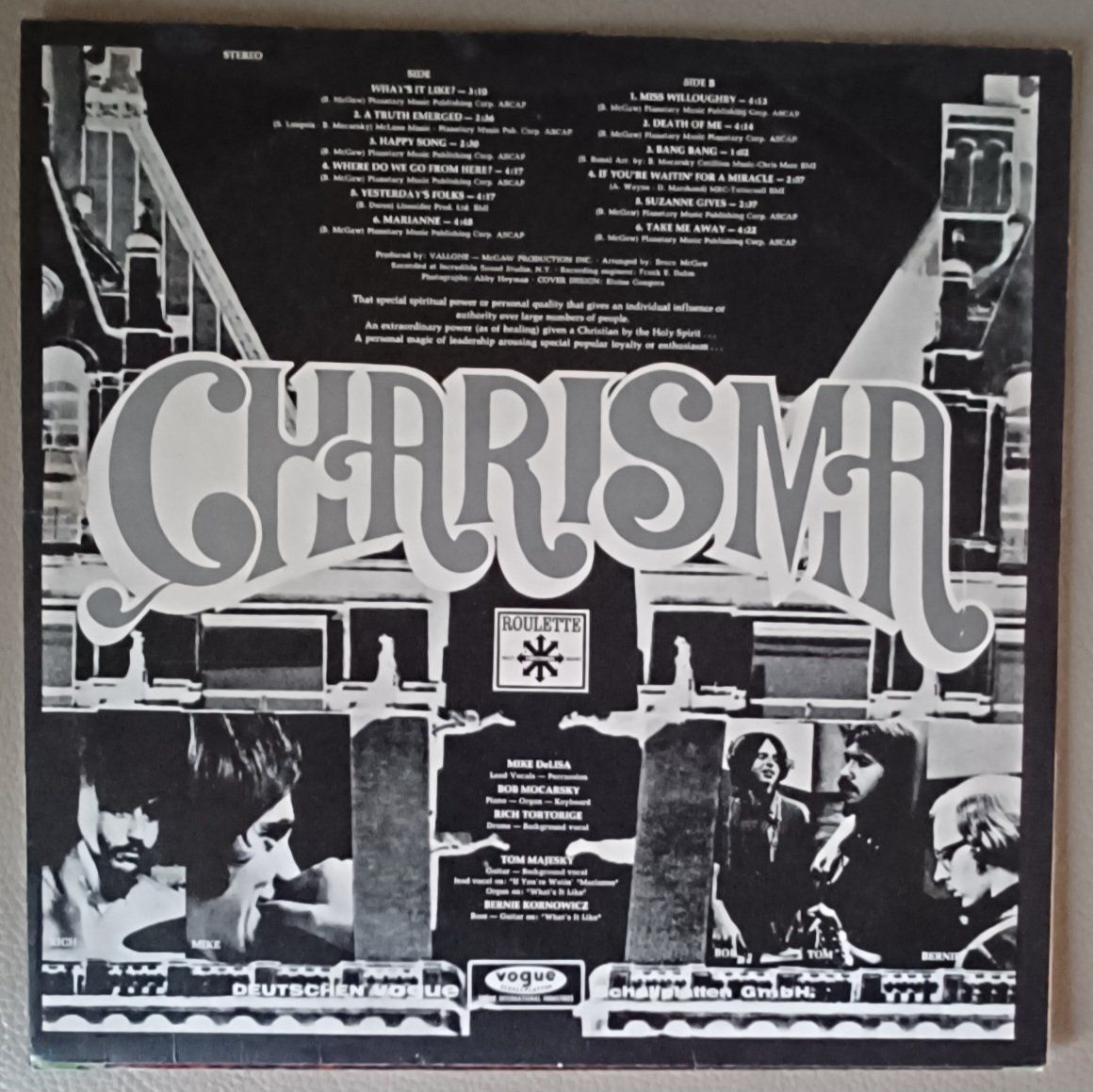 Vinyles: CHARISMA, Psychedelic Rock/Pop Rock 1970 – D'occasion à Hägendorf par Plattenhardt 1