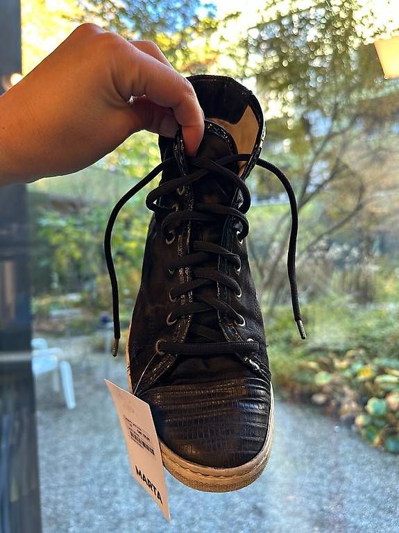 Damenschuhe: Lanvin Black Satin High Tops – Gebraucht aus Zürich von andreagerber23 4