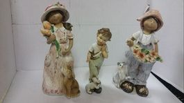 3X Deko Figuren Neu