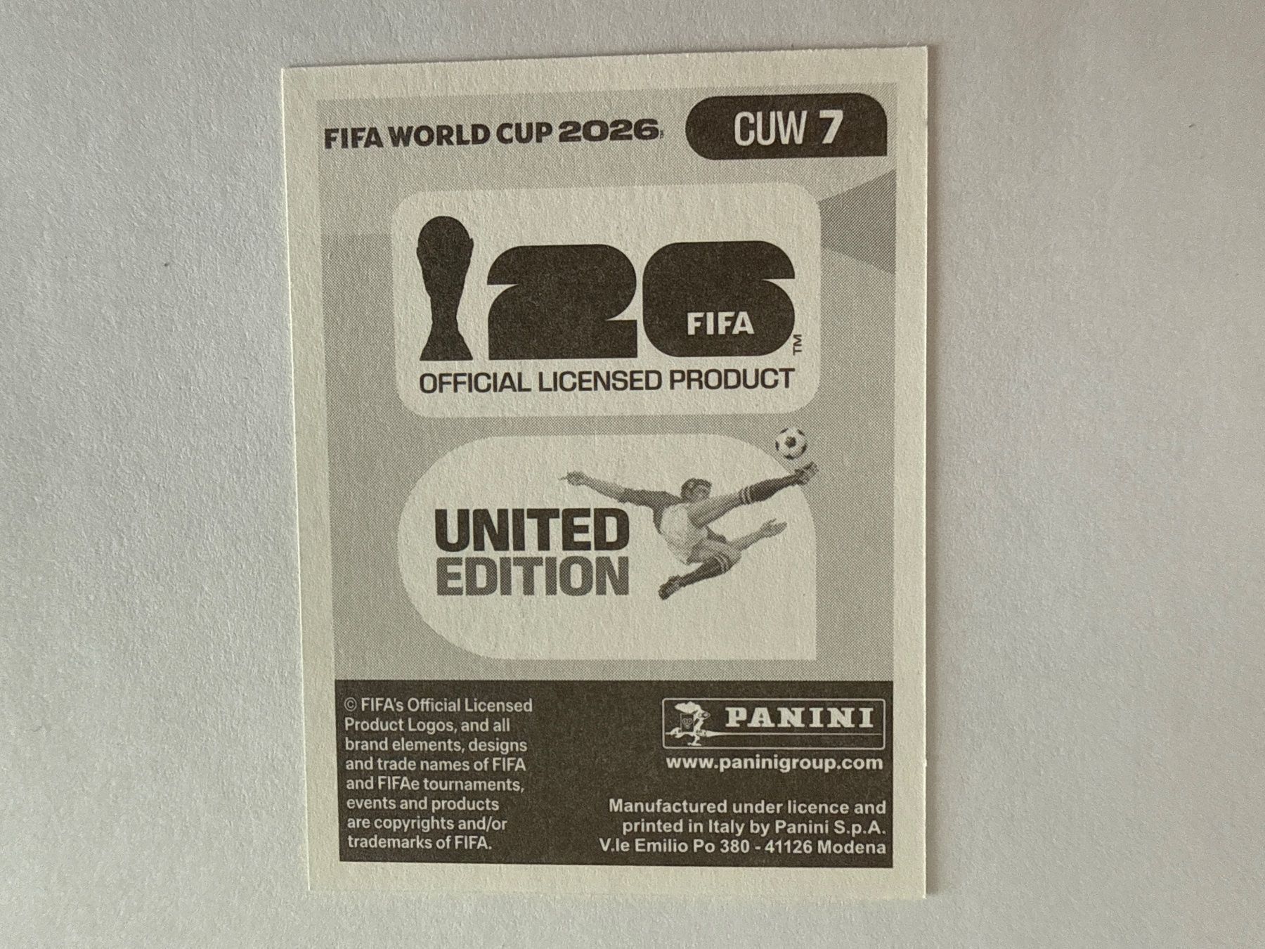 Panini Sammelbilder & Trading cards: Van Eijma CUW7 - Panini CH Edition WM 2026 – Neu (gemäss Beschreibung) aus Grenchen von nicus_aveiro 1