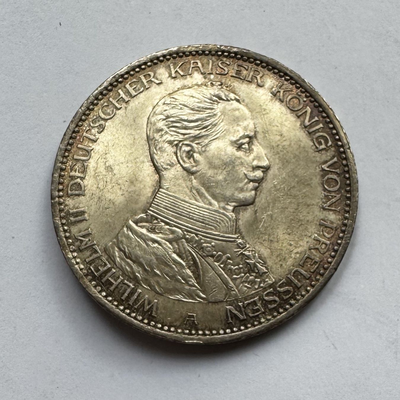 Toutes les monnaies: 1914 Drei Reichsmark Silber -unz – D'occasion à Kirchberg SG par Helveticus00