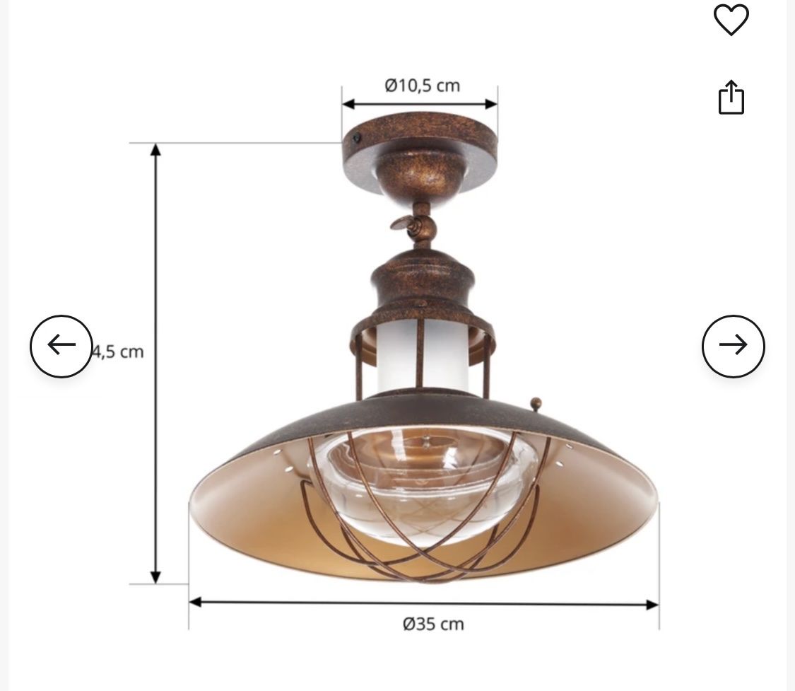 Lampadari & plafoniere: Deckenlampe im Industrie-Stil – Usato da Adliswil venduto da sel_s6cw 1