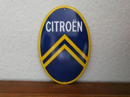 Emailschild Citroen Auto Werkstatt Logo Emaille Schild Retro