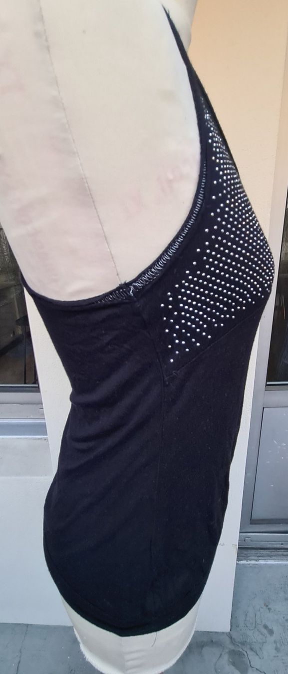 Mango Top: Haut en strass taille XS ouvert au dos – Usato da Genève venduto da Saleena 2