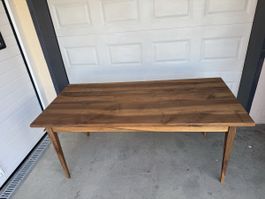 Tisch stil Biedermeier 180x84x78 aus Nusbaum