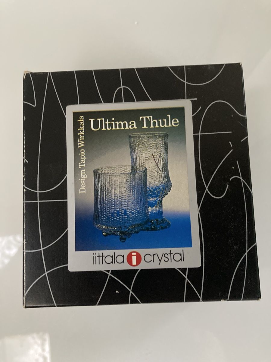 Iittala Bicchieri: Iittala Ultima Thule 2 cordial glasses – Nuovo e nell'imballaggio originale da Winterthur venduto da niemim